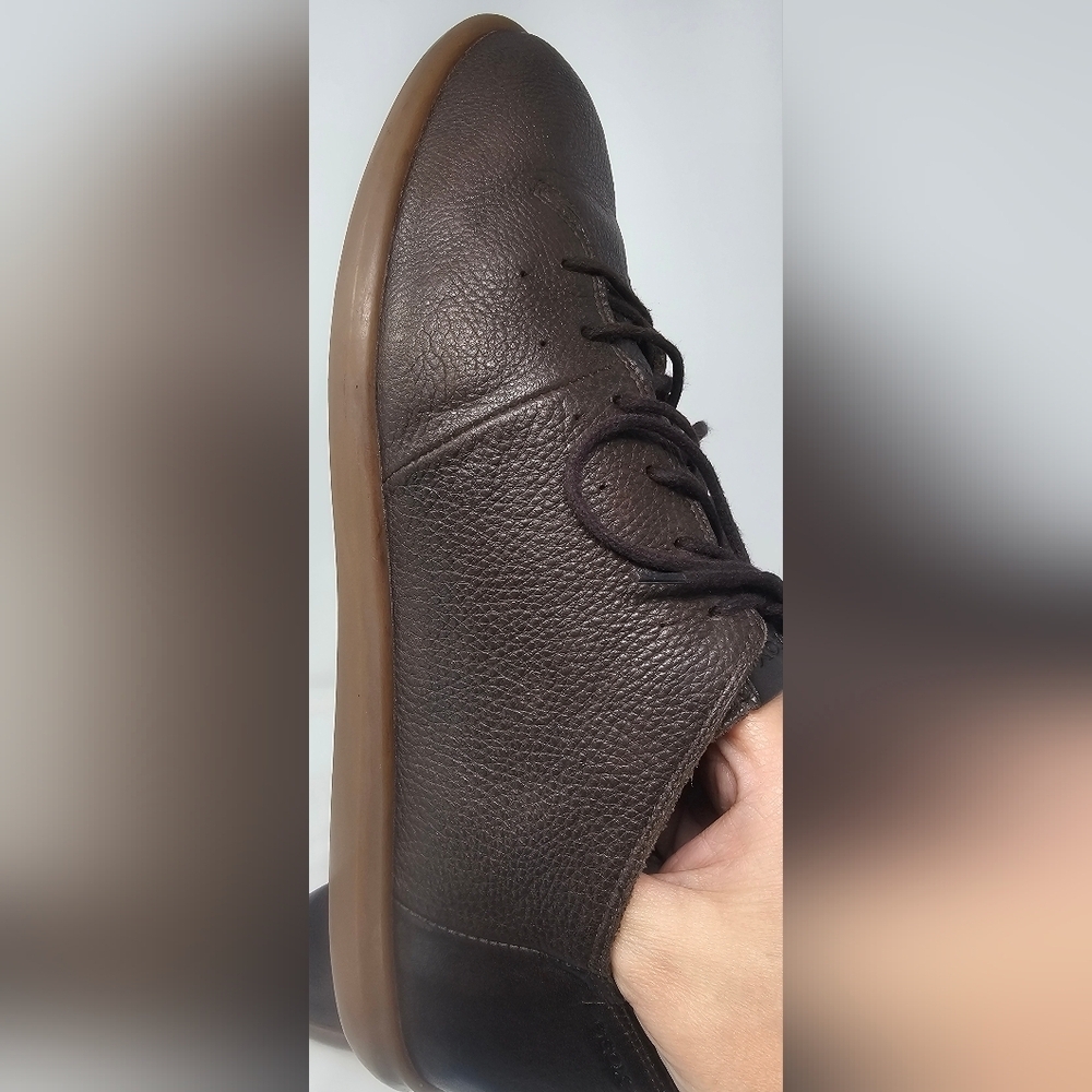 Geox Men's Dk Coffee New Do B Pure Leather Casual Shoes Size EUR 41 US 8 - Picture 5 of 16